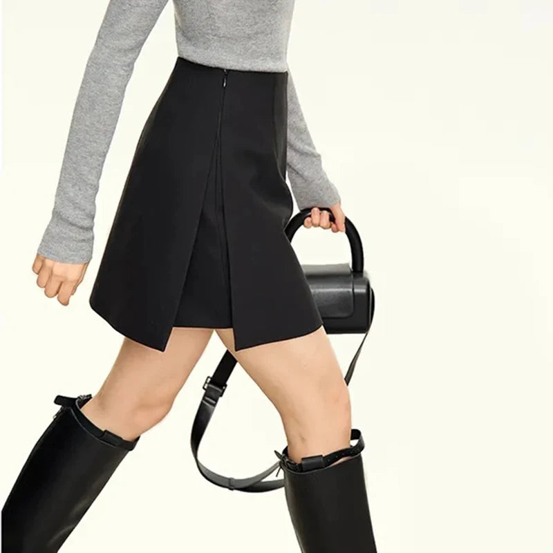 Straight Midi Skirt