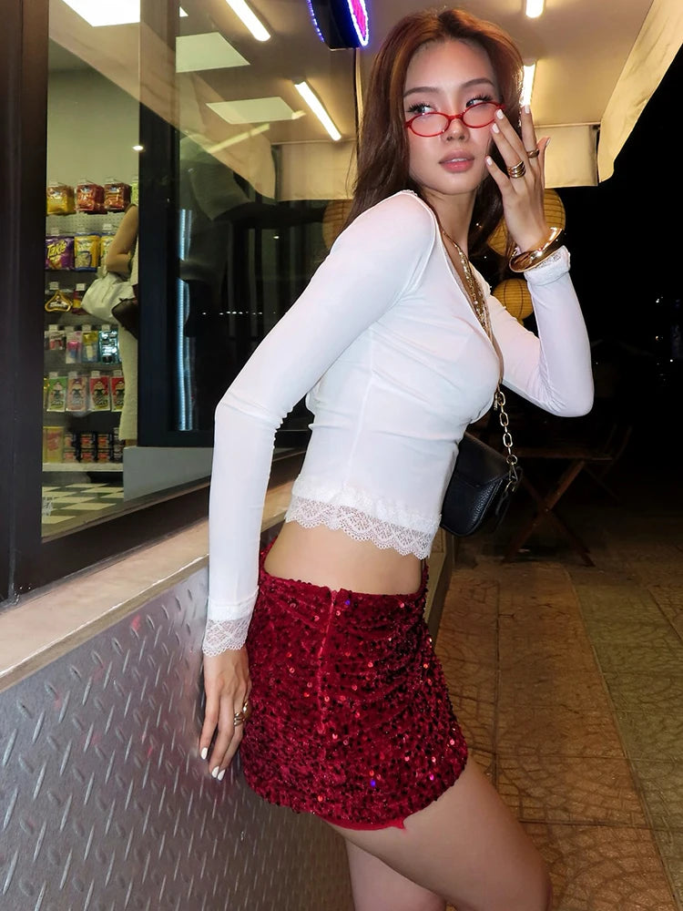 Sequin Bodycon Skirt