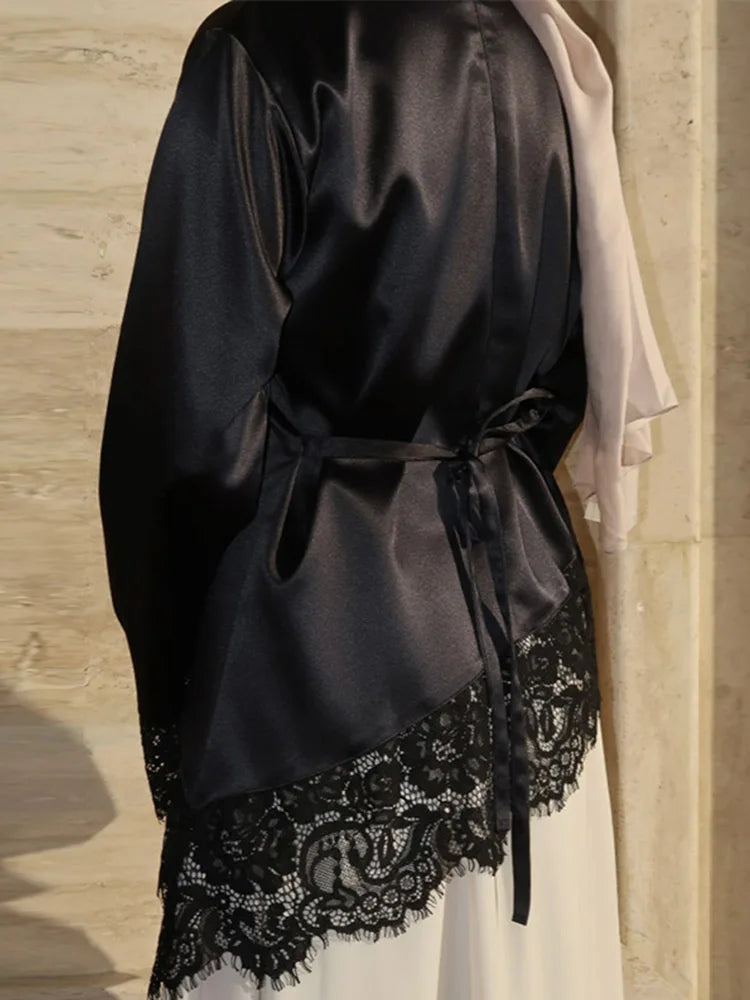 Satin Lace Blouse