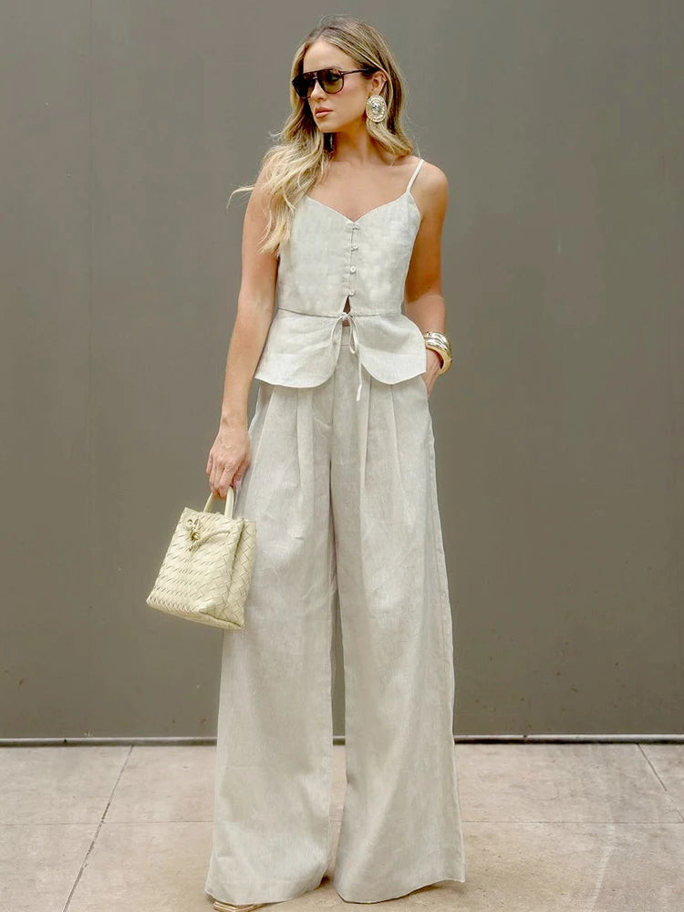 Beige Office Suit