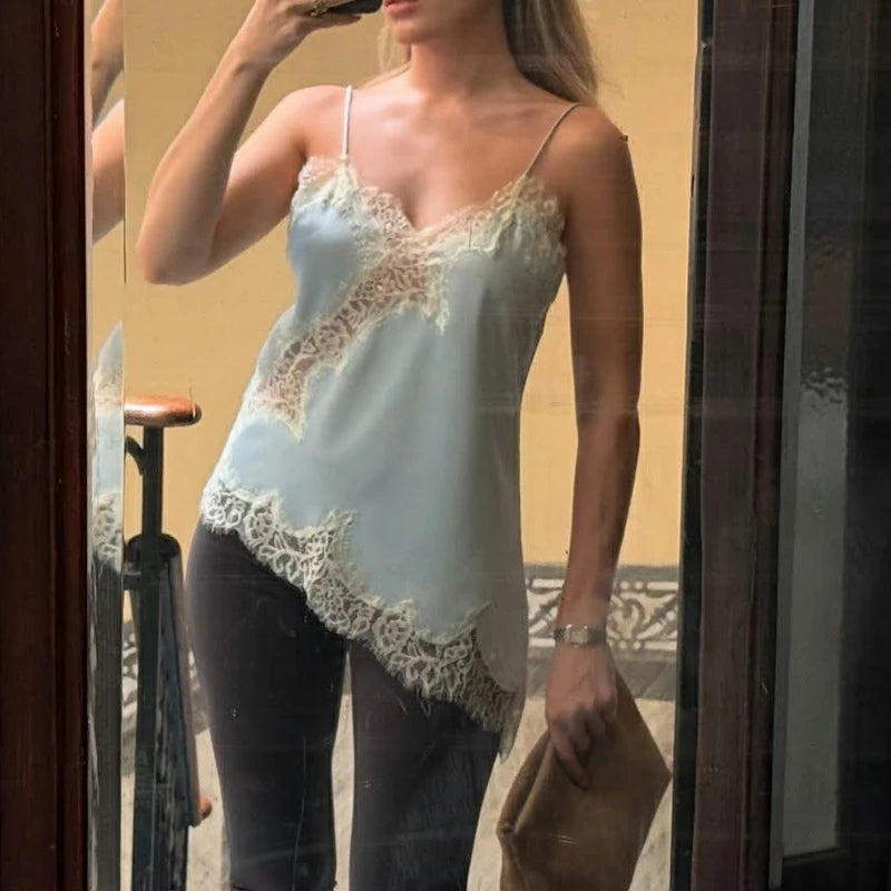 Lace Satin Cami